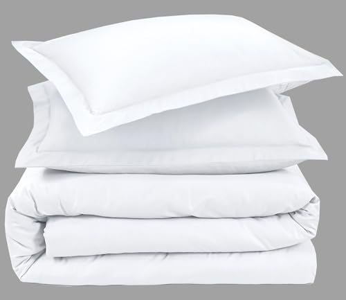 SereneSleep Cal King Duvet Cover Set - White