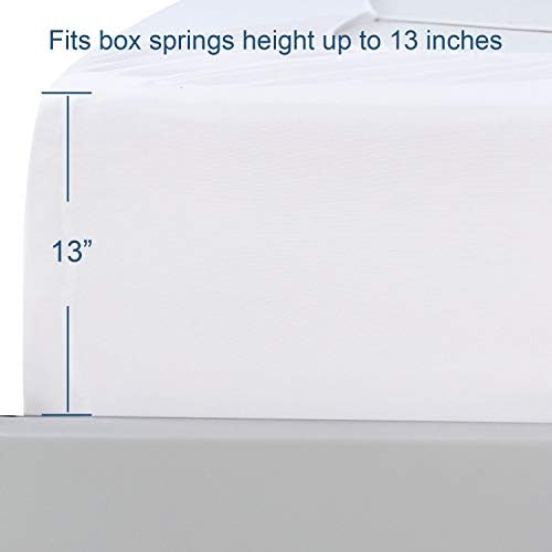 Moonsea Box Spring Cover Twin Size White 1