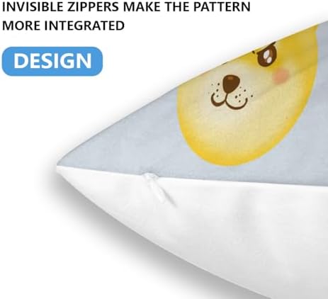 Twin XL Comforter Set with Funny Dog Shiba Inu Pattern