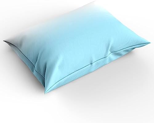 LooPoP 4PCS California King Comforter Set Gradient Blue White Ombre