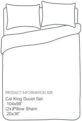 SereneSleep Cal King Duvet Cover Set - White