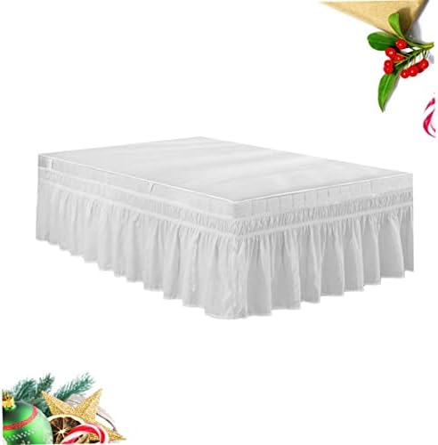 GAROZATION Elastic Dust Bed Skirt with Pleated Design