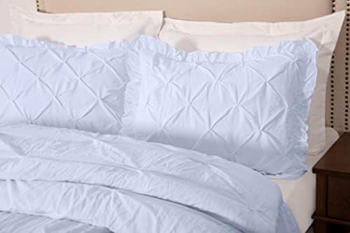 Chezmoi Aria 3-Piece Bedspread Set - Queen White