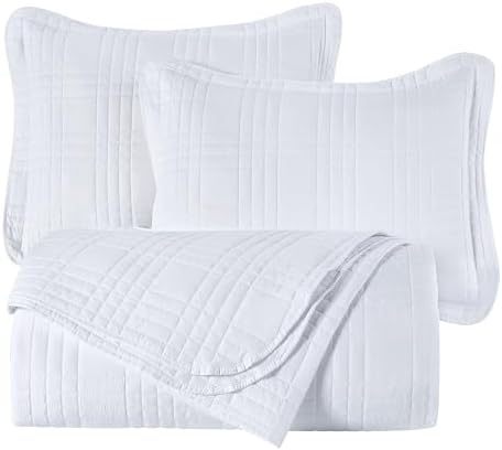 Chezmoi Collection Kingston King Size Bedspread Set 3-Piece
