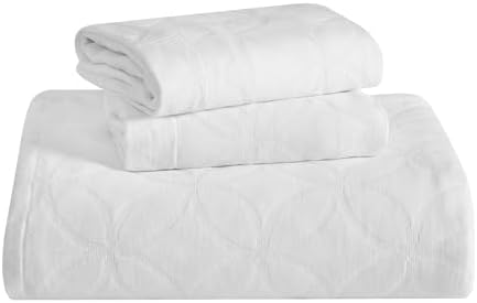 Superior Cotton Bedspread Set with Geometric Circles