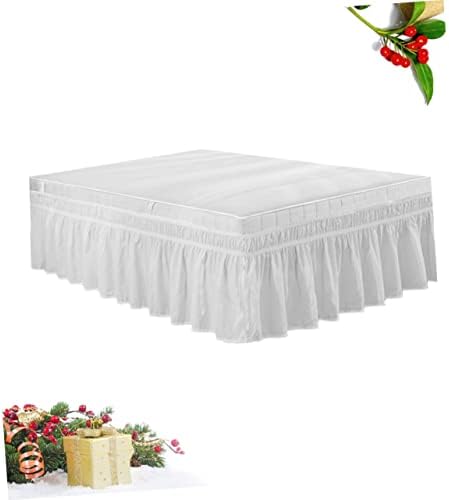 CONGARTENO Elastic Bed Skirt with Ruffles