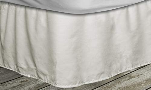 Quick Fit Frita Full Pleated Bedskirt King Beige