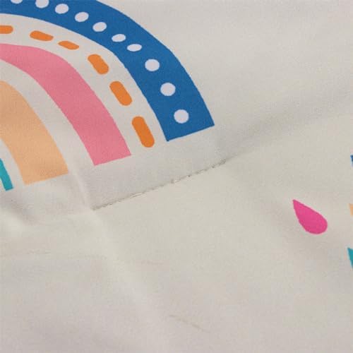 Btargot 5 Piece Rainbow Comforter Set for Kids