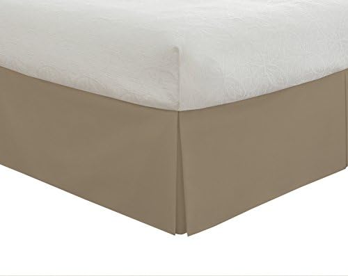 Lux Hotel Bed Skirt Twin Mocha 14 Drop