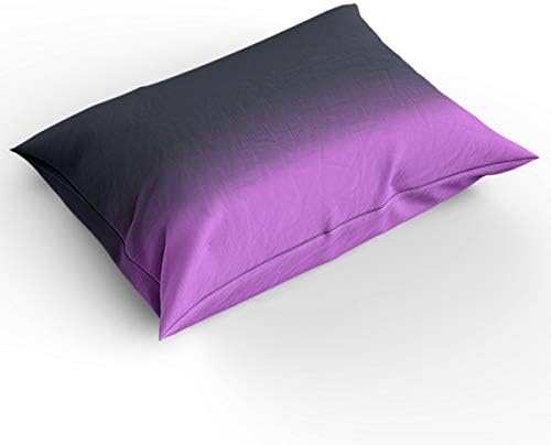 LooPoP 4PCS California King Duvet Set Purple Grey Ombre