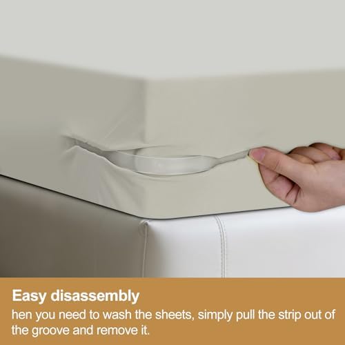 Heuihm Bed Sheet Holder Set 4PCS with Lock Strip
