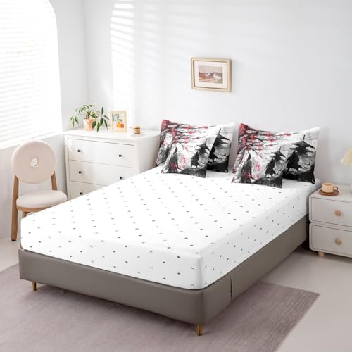 Feelyou Japanese Samurai King Size Comforter Set 7 Pieces