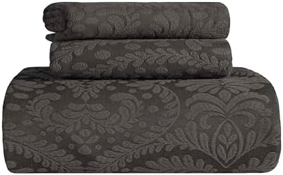 Superior Aspen Cotton Blend 2 Piece Bedspread Set Charcoal