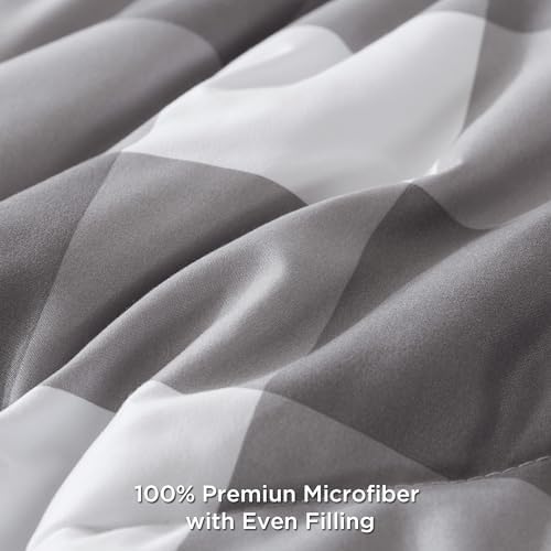 Andency Plaid Comforter Set King Size