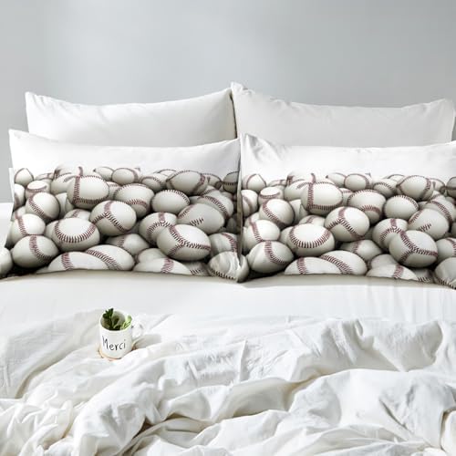Erosebridal Baseball Pile Duvet Cover Set Twin Size