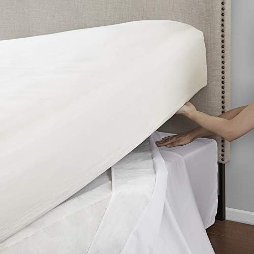 Madison Park Simple Fit Bedskirt White 6x236x26