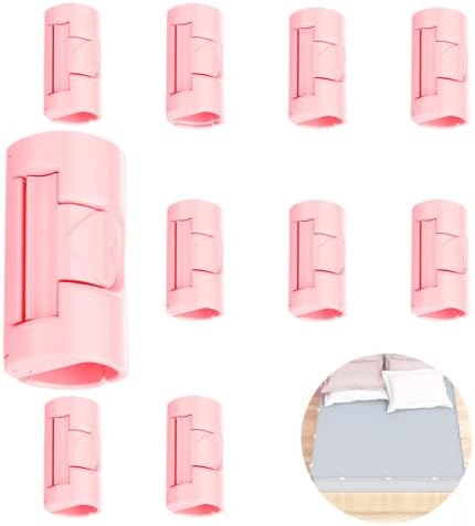 10 Pack Bed Sheet Grippers with Two-Speed Adjustment