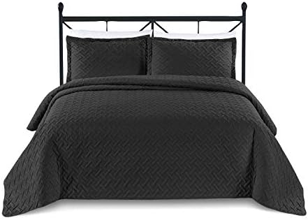 BASIC CHOICE 3-Piece Quilted Bedspread Set FullQueen