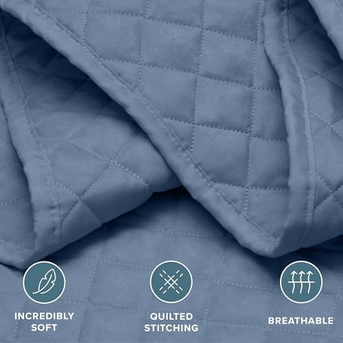 Bare Home Coverlet Set - Coronet Blue TwinTwin XL