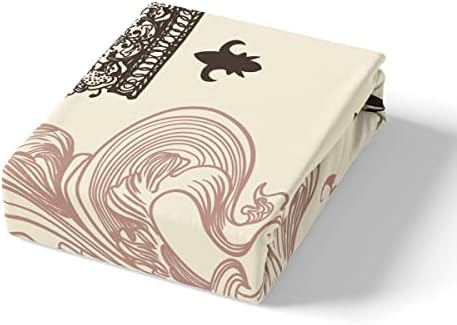 Feelyou Fleur-De-Lis Duvet Cover Set for Kids