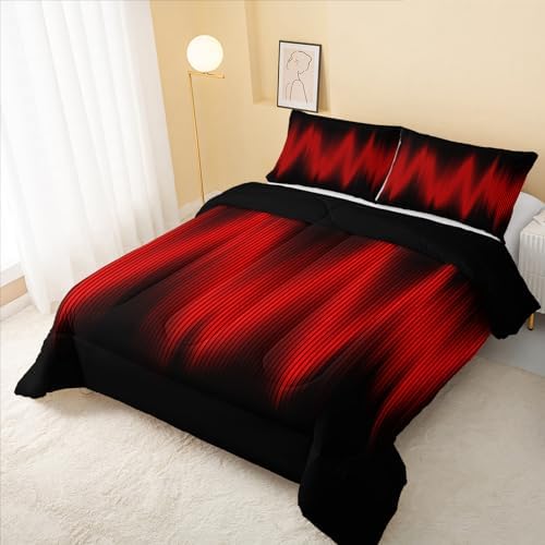QOOMO Abstract Geometric Comforter Set for Kids