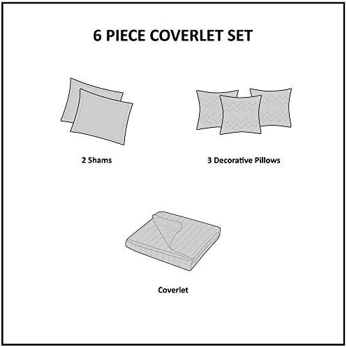 Madison Park Vienna Reversible Cotton Quilt 6 Piece Set