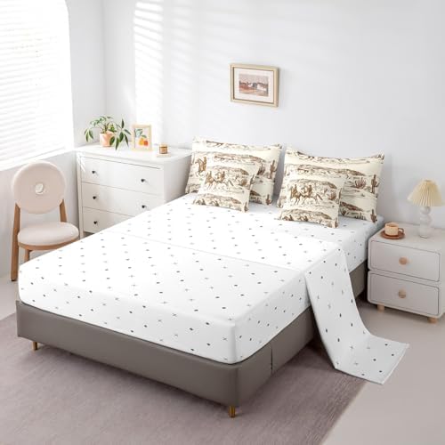 Erosebridal 7 Pcs King Size Bed in a Bag