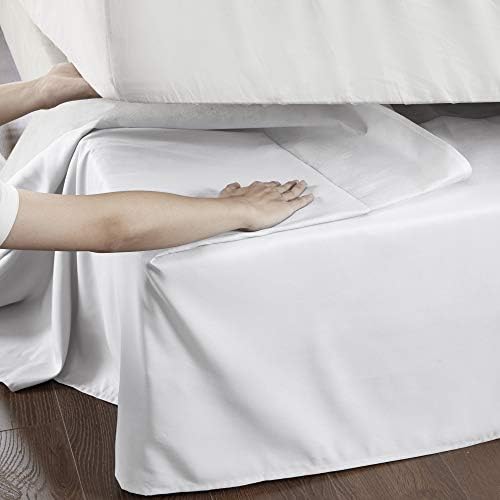 Madison Park Simple Fit Bedskirt White 6x236x26