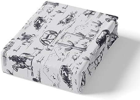 Feelyou Western Queen Size Bed Sheet Set with 3D Print Design