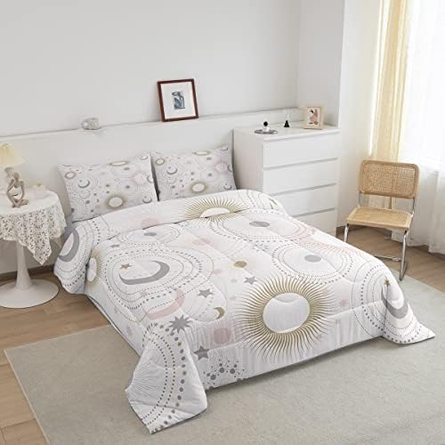 Homewish Stars and Moon Comforter Set Full Size