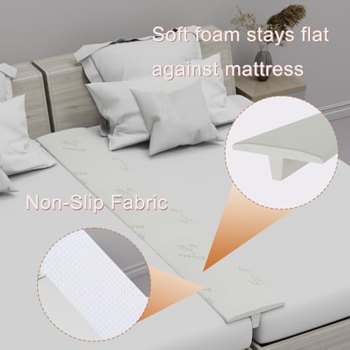 Limthe Bed Bridge Twin XL to King Converter Non-Slip Washable Cover