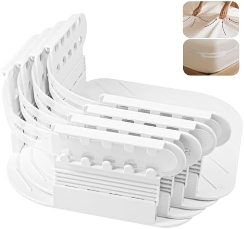 Astrumix Bed Sheet Holders Set of 4 White 1