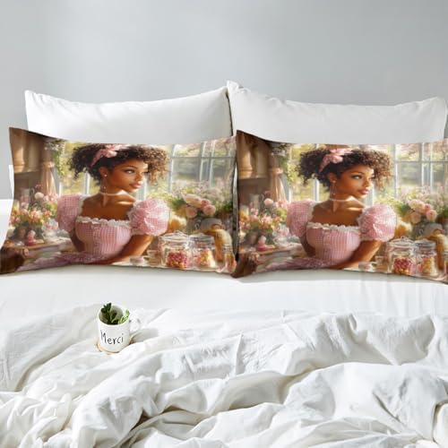 Manfei Girl Princess Bedding Set 3pcs Twin Size