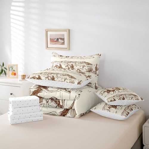 Erosebridal 7 Pcs King Size Bed in a Bag