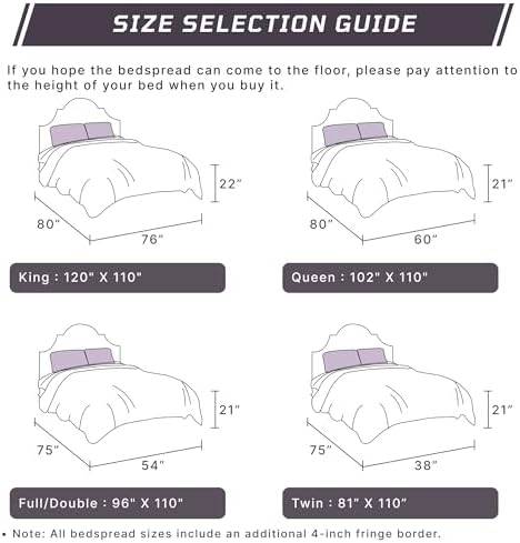 Better Trends Chenille Bedspread Set King Size