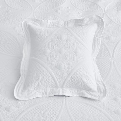 DaisyHuang Oversized Bedspread Set - 5 Piece White Reversible