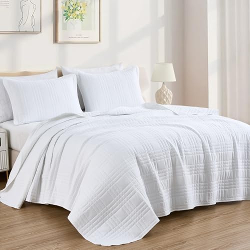 Chezmoi Collection Kingston King Size Bedspread Set 3-Piece