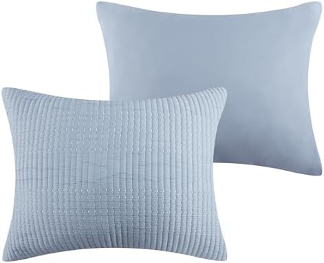 Greenland Home Textured Bedding Set 3-Piece KingCal King Cosmo Chambray