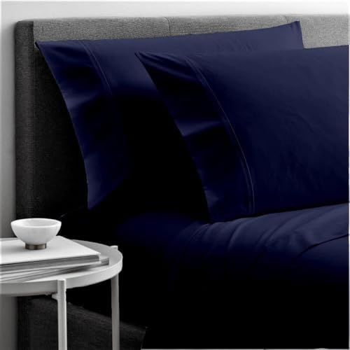 Cottingon 4 Piece Twin XL Bedding Set Navy Blue