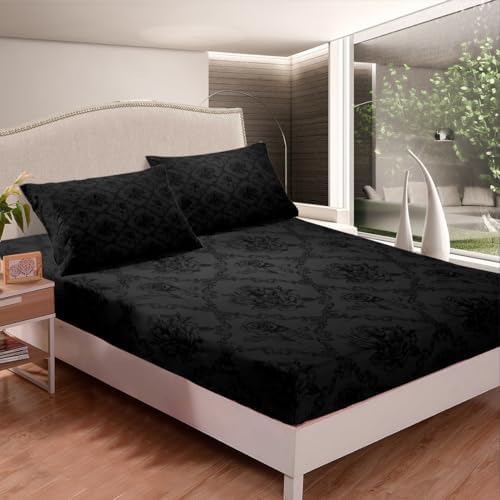 Feelyou Gothic Queen Sheet Set with Deep Pockets 1