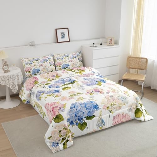 Feelyou Hydrangea Comforter Set King Size