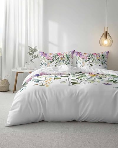 ZOE GARDEN Eucalyptus Duvet Cover Set 3 Piece