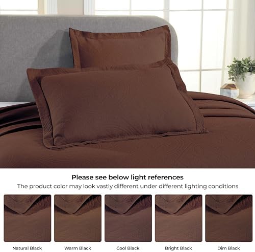 Superior 2 Piece Celtic Circle Bedspread Set Cappuccino
