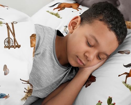 Sweet Jojo Designs Western Cowboy Boy Queen Sheet Set