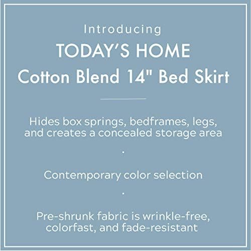 Todays Home Classic Tailored Bed Skirt Mocha Twin Size
