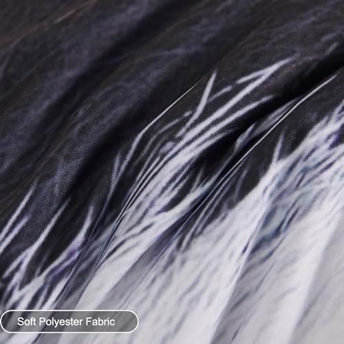 SUCSES 8-Piece Cal King Comforter Set with Cow Fur Print 1