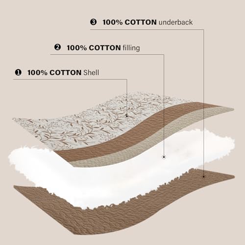 Quilta 100 Cotton Bedspread Set California King Size