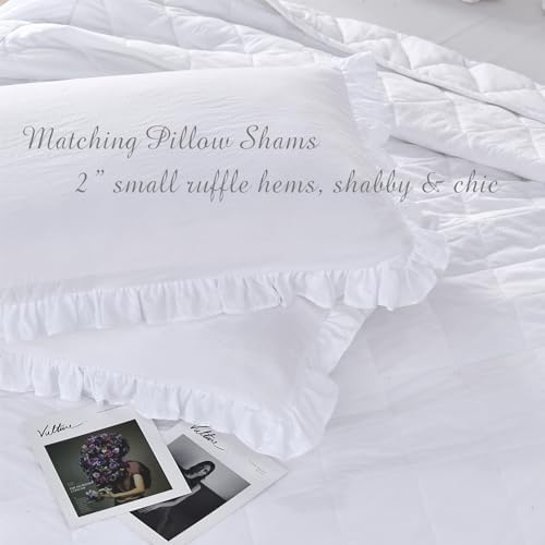Lady Ann Shabby Ruffle Bedspread Queen Size Set