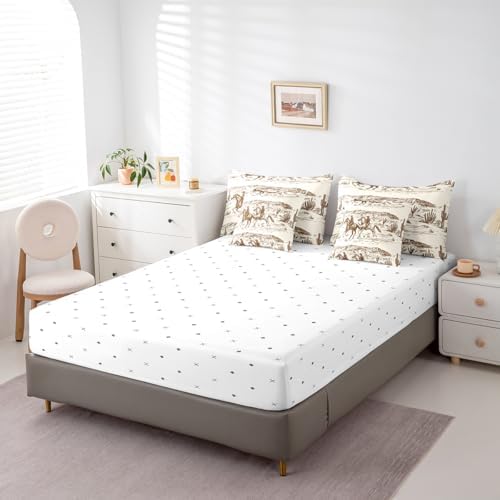 Erosebridal 7 Pcs King Size Bed in a Bag