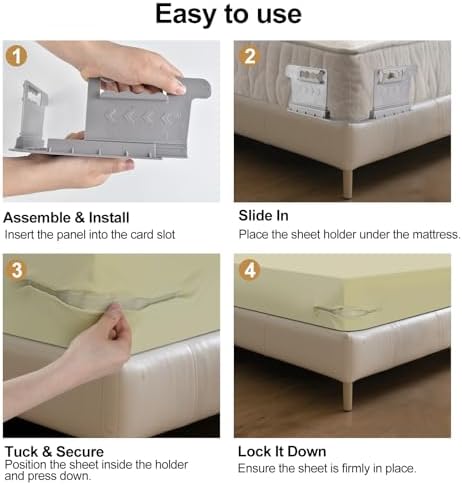 Lock Sheet Holders for Bed Sheets Firm Tight